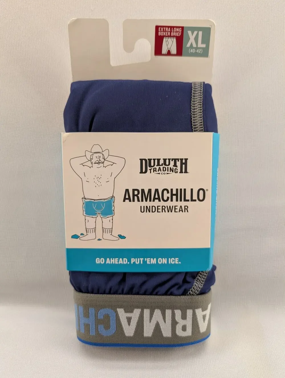 NWT Duluth Trading Co Men's Armachillo Cooling Extra Long Boxer Briefs size XL